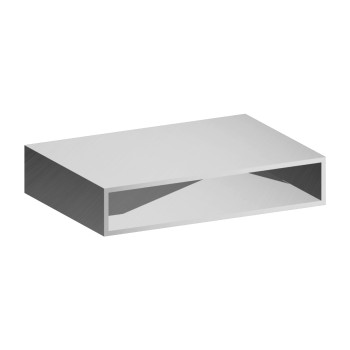 Prostokątny profil aluminiowy - 100x20x2 mm - surowy - 200 cm (Klemp)
