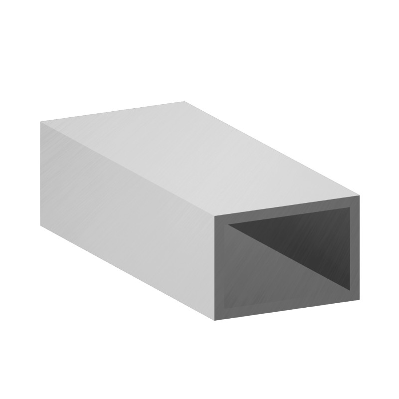 Perfil de aluminio rectangular – 30x20x2 mm - bruto - 200 cm (Klemp) - Tubos cuadrados de aluminio Perfil de aluminio rectangular – 30x20x2 mm - bruto - 200 cm (Klemp) - Tubos cuadrados de aluminio