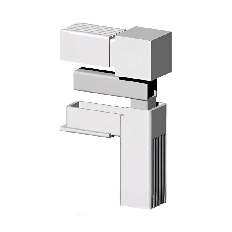 90° Winkel (2 Achsen, 2 Öffnungen) – für Rohr 25x25x2 mm - grau (Klemp) - Kunststoffverbinder für Quadratprofile Profile 90° Winkel (2 Achsen, 2 Öffnungen) – für Rohr 25x25x2 mm - grau (Klemp) - Kunststoffverbinder für Quadratprofile Profile