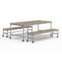 Table de jardin Berlin - Argent (Klemp) Table de jardin Berlin - Argent (Klemp)