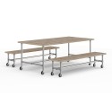 Table de jardin Paris - Argent (Klemp) Table de jardin Paris - Argent (Klemp)