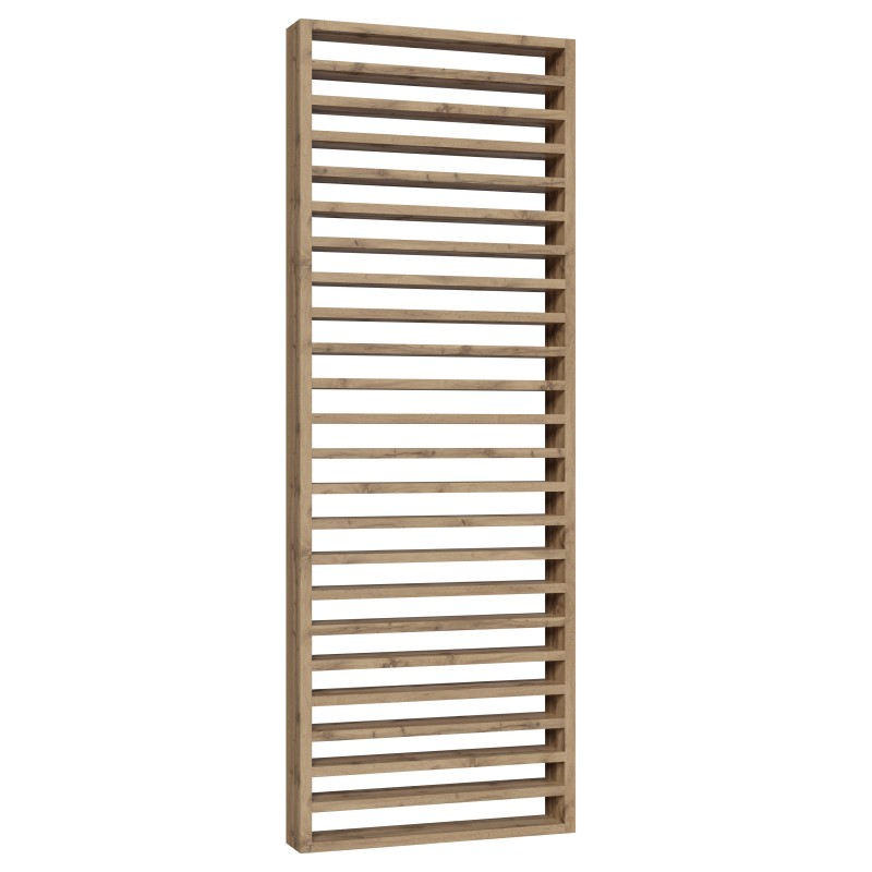 Pared de lamas horizontales − Roble natural − 22x90 (Klemp) - Muros calados prefabricados Pared de lamas horizontales − Roble natural − 22x90 (Klemp) - Muros calados prefabricados