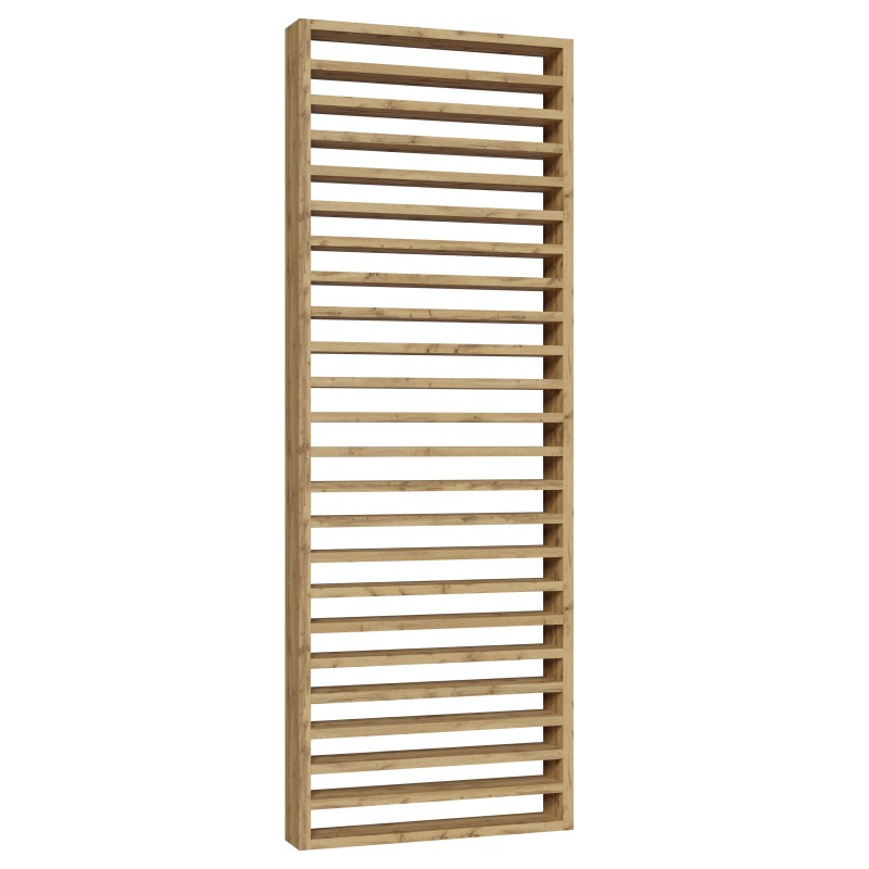Pared de lamas horizontales − Roble Wotan − 22x70 (Klemp) - Muros calados prefabricados Pared de lamas horizontales − Roble Wotan − 22x70 (Klemp) - Muros calados prefabricados