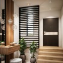 Pared de lamas horizontales − Roble natural − 22x70 (Klemp) Pared de lamas horizontales − Roble natural − 22x70 (Klemp)