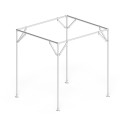 Modulaire metalen pergola – staalgrijs (Klemp)