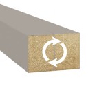 MDF Lamellen Classic 30x40 - Kaschmir - 17 Stück (Klemp)