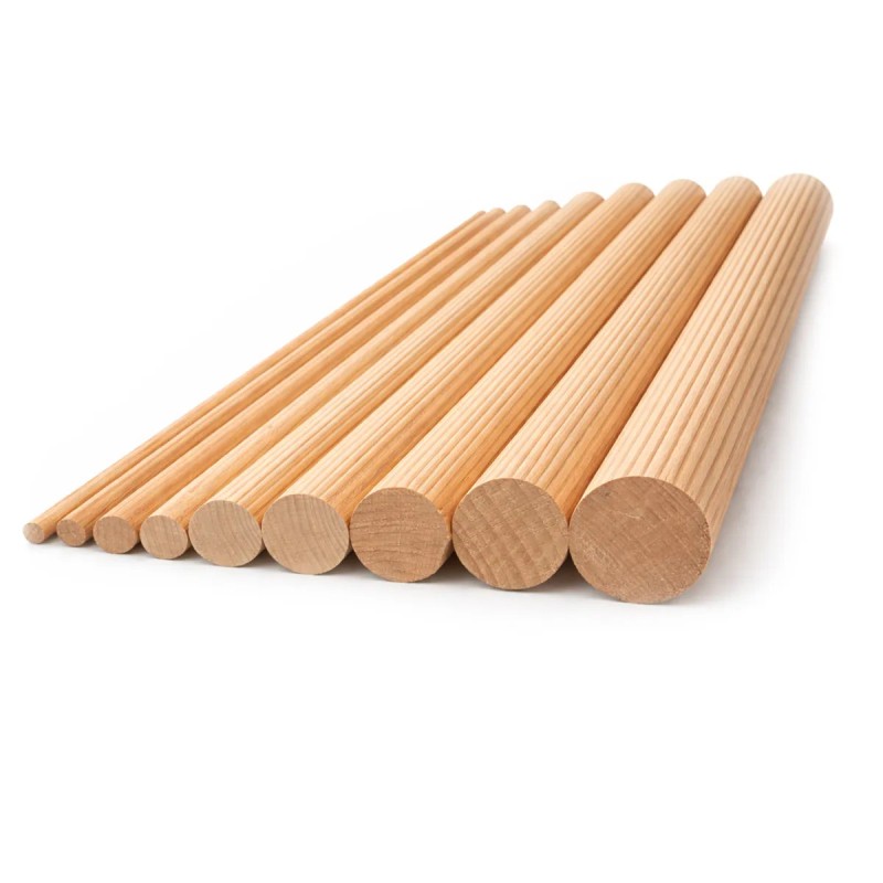 Tourillon strié - 100 cm (Klemp) - Tourillons