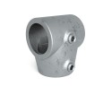Short Slope Tee VariableTyp 2SD, 42,4 mm, Galvanized (Klemp)