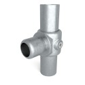 Conexión en T giratoria Typ 5D, 42,4 mm, Galvanizado (Klemp)
