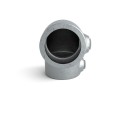 Kniestuk 90° Typ 6E, 48,3 mm, Thermisch verzinkt (Klemp)