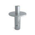 Groundsocket Typ 54D, 42,4 mm, Galvanized (Klemp)