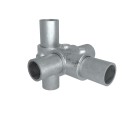 Conexión en T y cruz de zócalo combinado Typ 30C, 33,7 mm , Galvanizado (Klemp)