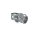 Combi Socket Tee and CrossTyp 30B, 26,9 mm, Galvanized (Klemp)