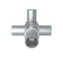 Combi Socket Tee and CrossTyp 30D, 42,4 mm, Galvanized (Klemp)