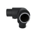 Esquina superior de tres vías 90º Typ 18B, 26,9 mm, Negro (Klemp)