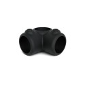 Corner with Trough Tube Typ 20C, 33,7 mm , Black (Klemp)
