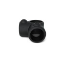 Corner with Trough Tube Typ 20B, 26,9 mm, Black (Klemp)