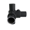 Coin avec tube creux 90° Typ 20E, 48,3 mm, Le noir (Klemp)