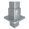 Square footplate Typ 10S, 40 mm, Galvanized (Klemp)