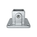 Square footplate Typ 10S, 40 mm, Galvanized (Klemp)