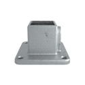 Reposapiés cuadrado Typ 10S, 40 mm, Galvanizado (Klemp)