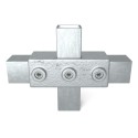 Two Socket Cross Typ 22S, 40 mm, Galvanized (Klemp)