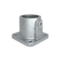 Flange, squareTyp 11B, 26,9 mm, Galvanized (Klemp)