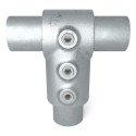 Conexión en T corta alargada Typ 2LC, 33,7 mm , Galvanizado (Klemp)