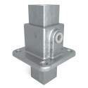 Vierkante voetplaat Typ 11S, 25 mm, Thermisch verzinkt (Klemp)