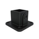 Reposapiés cuadrado Typ 11S, 25 mm, Negro (Klemp)