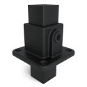 Square footplate Typ 11S, 25 mm, Black (Klemp)