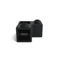 Angle of continuous upright Typ 20S, 25 mm, Black (Klemp)