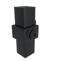 Eyelet part single lip Typ 55S, 25 mm, Black (Klemp)