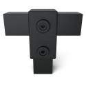 Quadratische Rohrverbinder T-stück - Typ 2S-40 - 40 mm (schwarz) (Klemp)