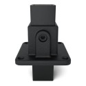 Quadratische Rohrverbinder Quadratische Fußplatte - Typ 10S-40 - 40 mm (schwarz) (Klemp)