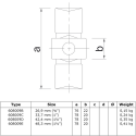 Accouplement interne (SET) Typ 9D, 42,4 mm, Galvanisé (Klemp) Accouplement interne (SET) Typ 9D, 42,4 mm, Galvanisé (Klemp)