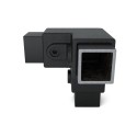 Quadratische Rohrverbinder Dreiweg Eckstück 90° - Typ 18S-40 - 40 mm (schwarz) (Klemp)