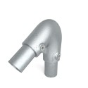 Galv. Coude Variable 40° - 70° Typ 123D, 42,4 mm, Galvanisé (Klemp)