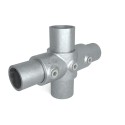Croce a due vie Typ 22DE, 42,4 mm - 48,3 mm, Zincato (Klemp)
