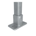 Reposapiés cuadrado Typ 12S, 40 mm, Galvanizado (Klemp)