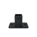 Square footplate Typ 12S, 40 mm, Black (Klemp)