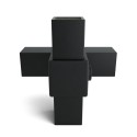 Crossover 90° Type 28S, 40 mm, Black (Klemp)