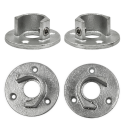 Podstawa słupka okrągła otwarta (Zestaw) Typ 15B, 26,9 mm, Ocynk (Klemp) Podstawa słupka okrągła otwarta (Zestaw) Typ 15B, 26,9 mm, Ocynk (Klemp)