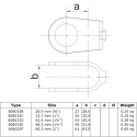 Cruce con abrazadera Typ 33B, 26,9 mm, Galvanizado (Klemp) Cruce con abrazadera Typ 33B, 26,9 mm, Galvanizado (Klemp)