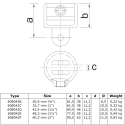 Prise simple femelle Typ 42E, 48,3 mm, Galvanisé (Klemp) Prise simple femelle Typ 42E, 48,3 mm, Galvanisé (Klemp)