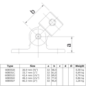 Base pivotante Typ 51F, 60,3 mm, Galvanisé (Klemp) Base pivotante Typ 51F, 60,3 mm, Galvanisé (Klemp)