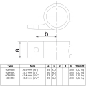 Uchwyt z pojedyńczym uchem Typ 55B, 26,9 mm, Ocynk (Klemp) Uchwyt z pojedyńczym uchem Typ 55B, 26,9 mm, Ocynk (Klemp)