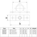 Rohrverbinder Ösenteil Mit Doppellasche - Typ 56E - 48,3 mm (Klemp)