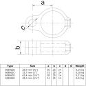 Rohrverbinder Stellringauge - Typ 62D - 42,4 mm (Klemp)