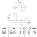 Scharnierpen Typ 63C, 33,7 mm , Thermisch verzinkt (Klemp)